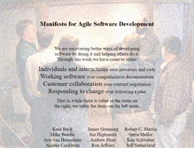 Tablet Screenshot of agilemanifesto.org